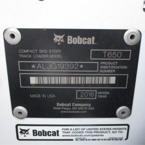 2016 BOBCAT T650