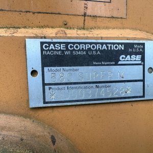 2003 CASE Backhoe Loader 580 Super M